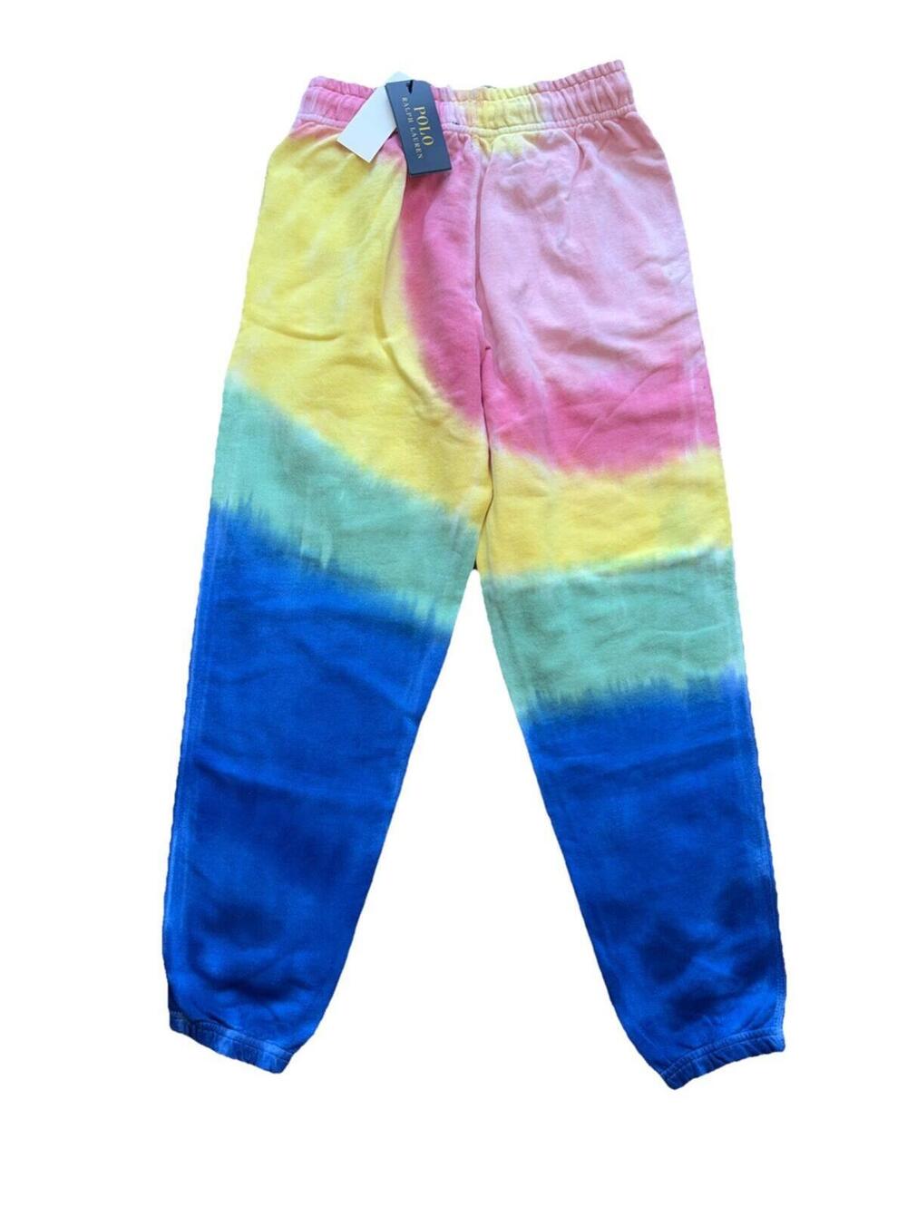 Polo Ralph Lauren Tie Dye Spring Terry Joggers Sweatpants Womens XS NWT $128 - Picture 5 of 5